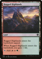 Planalto Acidentado / Rugged Highlands - Magic: The Gathering - MoxLand